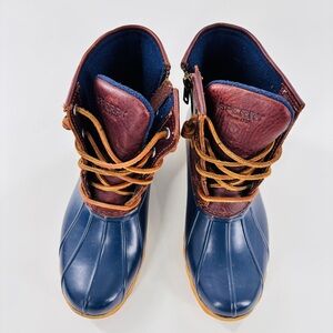 Womens Sperry Duck Boots Rain Waterproof Size 6